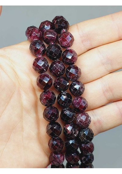 Lal Granat Garnet Taşı Royal Quality Faset Kesim Dizi 10mm 5 Çok REnkli