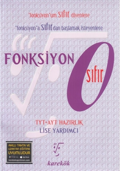 Fonksiyon Sıfır -  Karekök Eğitim Yayın
