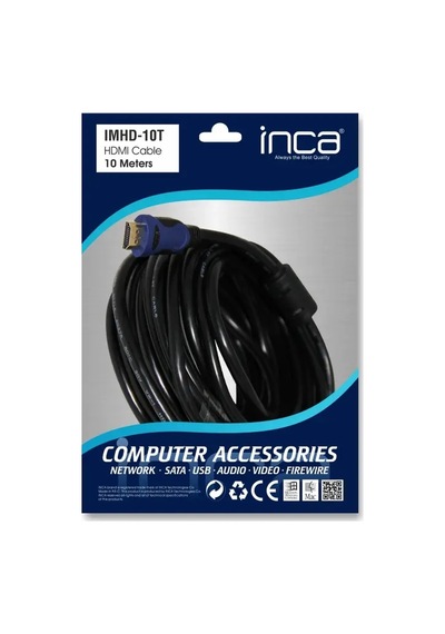 Inca Imhd-10t 10m Hdmı 1.4v 3d Altın Uclu Kablo Diğer