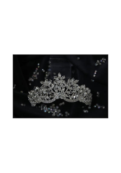 Kristal Taşlı Gelin Tacı Beyaz - 575223496 Beyaz