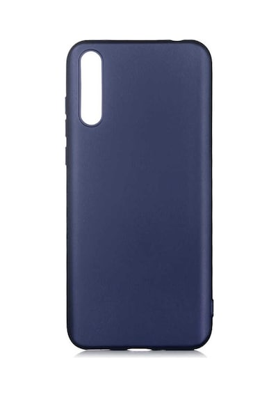 Noktaks - Huawei Uyumlu Huawei P Smart S / Y8p Aqm-lx1 - Kılıf Mat Renkli Esnek Premier Silikon Kapak - Lacivert