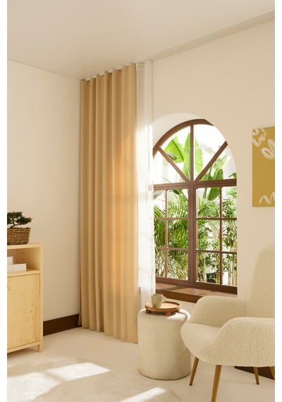 Kaşmir Home Holly Ada Fon Perde Açık Bej 150x270 Cm Açık Bej