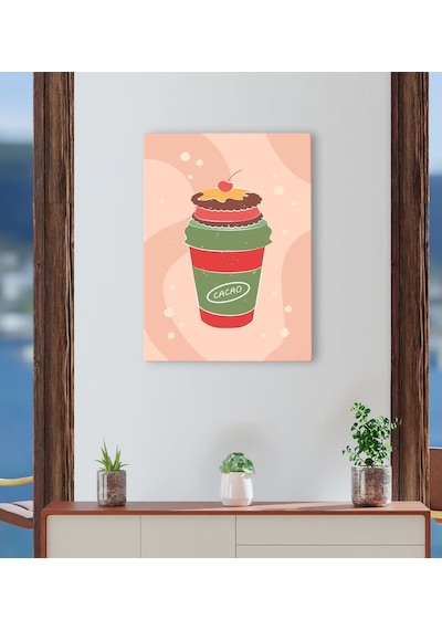 Bk Gift Cafe & Bar & Restaurant Konseptli Kanvas Tablo 30X50Cm-87