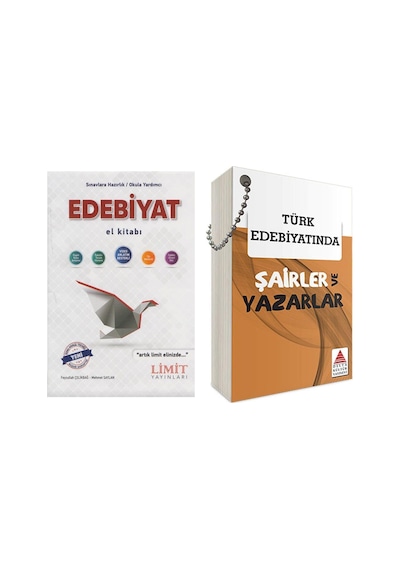 Limit Ayt Edebiyat El Kitabı Ve Delta Türk Edebiyatında Şairler Ve Yazarlar Seti 2 Kitap