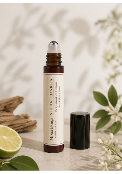 Solar Çakra Roll - %100 Doğal Bergamot & Limon Yağı 10 Ml