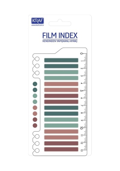 Kraf Index Fılm Pp 6 X 45 Mm 16'li X 20 Yaprak Cetvelli Morandı Color 16645 2 Tybkfzzjm92vq0wl26