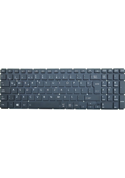 Toshiba Uyumlu Satellite L50-B-1W4, L50-B-116 Klavye (Siyah)