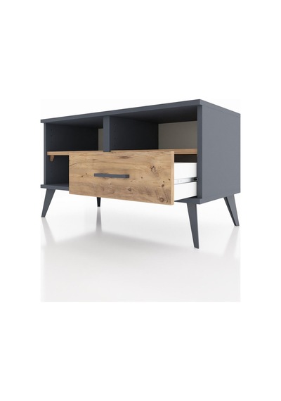 Hyperion Şifonyer 2 Raflı Tek Çekmeceli 88x44x48 Antrasit-çam Çam Hyperion Şifonyer 2 Raflı Tek Çekmeceli 88x44x48 Antrasit-çam Çam
