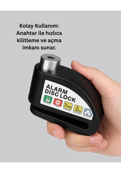 Astraltech Disk Fren Kilidi Şok Sensörlü 110 Db Alarmlı
