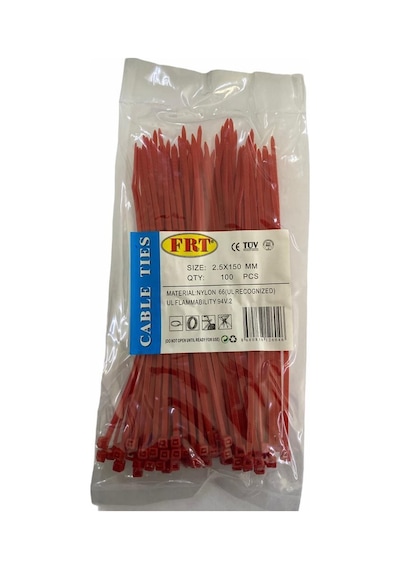 Frt Kırmızı 2,5x150 Kablo Bağı Standart