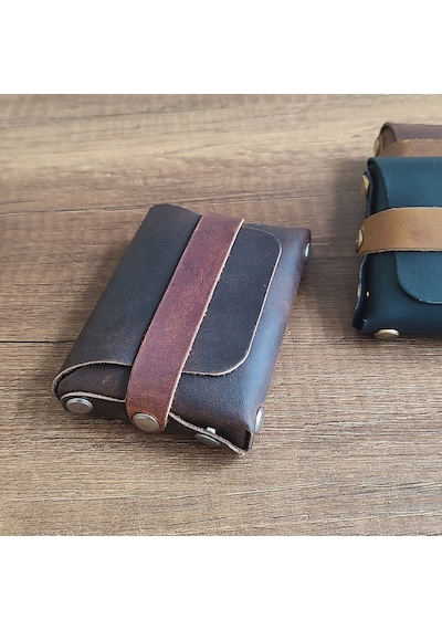 Sumerian Leather Craft Deri Cüzdan Kadın Kahverengi