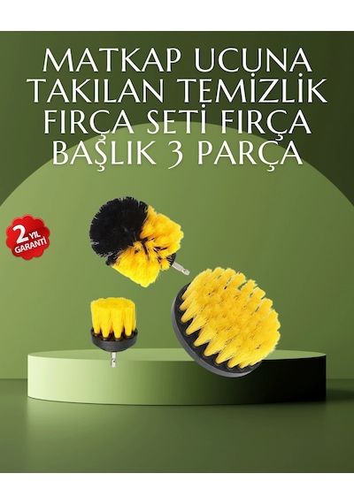 Mey İthalat Matkap Ucu Temizlik Fırçası Seti Ev Ve Araç İçin