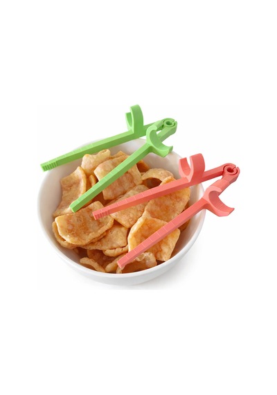 2 Adet Gamer Parmak Maşa Atıştırmalık Aparatı Snack Tutucu Cips Kuruyemiş Yeme Aparatı Renkli