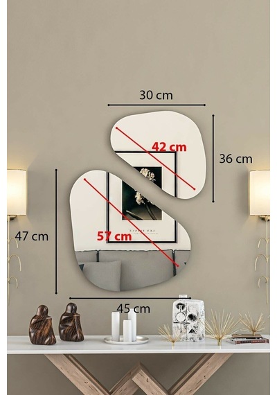 Enc Home Venüs Ayna Takımı Gümüş