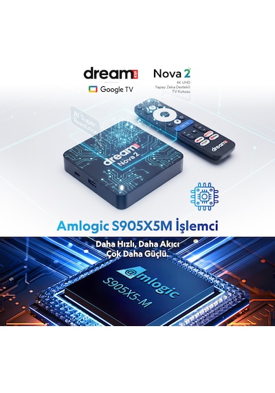 Nova 2 4k Lisanslı Android Ve Uydu Alıcısı Tuner Dönüştürücü Hediyesiyle Android 14 4k Stick Tuner + Tkgs Ayarlı