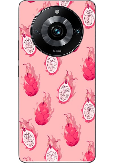Realme 11 Pro Uyumlu Ejder Meyvesi Baskılı Silikon Kılıf Renkli