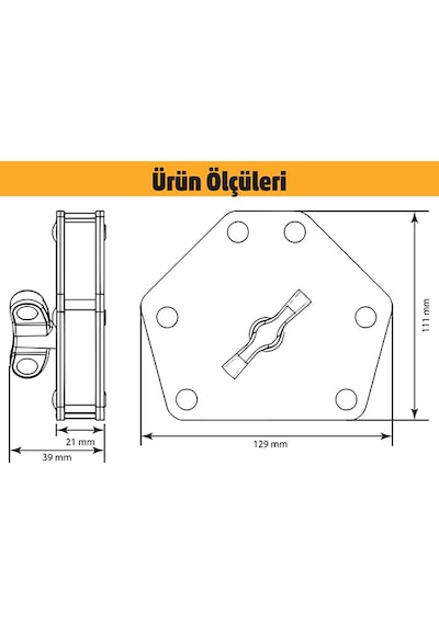 Magnethink Manyetik Kaynak Gönyesi Güçlü Mıknatıslı Aç Kapa Özellikli 6 Açılı Kolay Temizlenebilen Yeşil 1 Adet