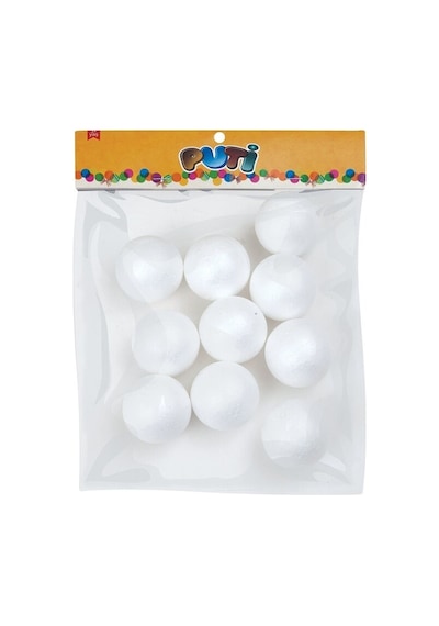 Puti Köpük Top 5 Cm 10 Lu 4773 Çok Renkli