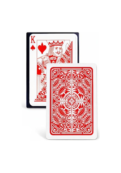 Pvc Plastik Kırmızı Su Geçirmez Poker İskambil Oyun Kağıdı Rd63kr