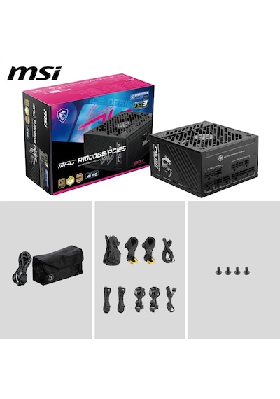 Msı Mpg A1000gs Pcıe5 Atx 3.1 1000w Bilgisayar Güç Kaynağı 398374304