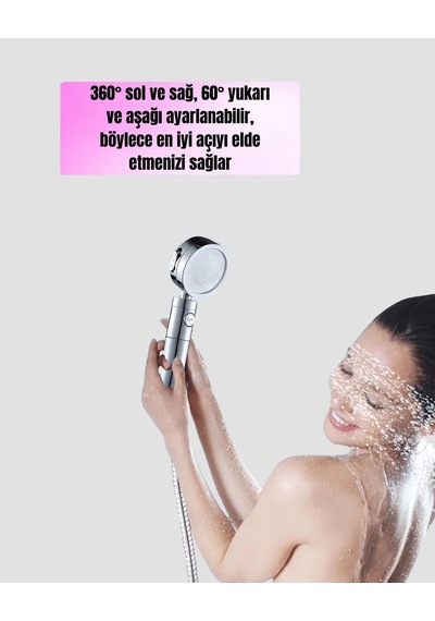 Lb Su Basıncını Artıran Sızdırmaz Duş Başlığı Çok Renkli