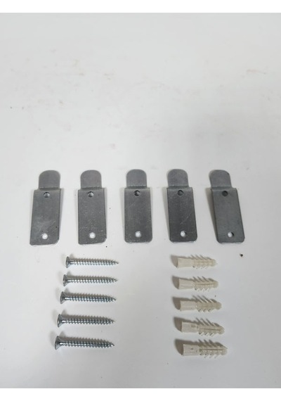 Yangın Tüpü Askı Aparatı Metal 5'li Set Vida Dübel Dahil