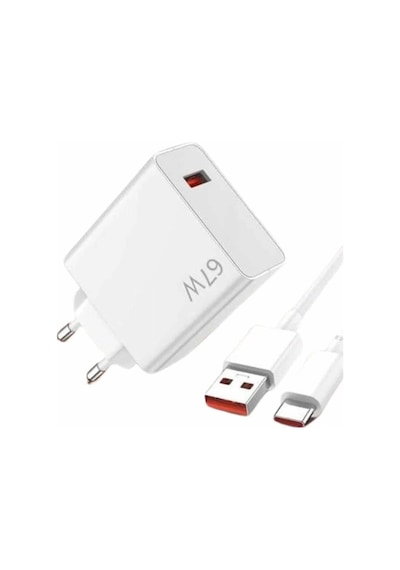 67w Hızlı Şarj Yüksek Voltaj Korumalı Type C Şarj Adaptörü 00382547