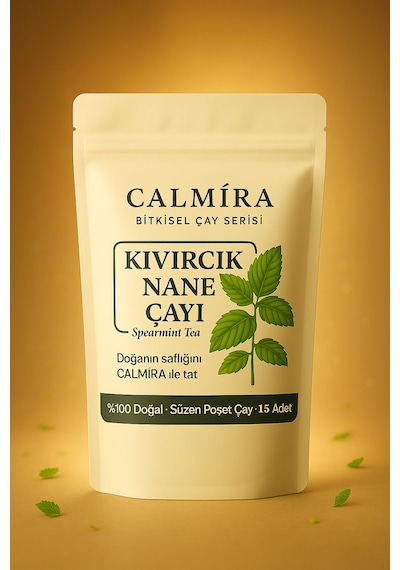Calmira Kıvırcık Nane Çayı 15 Süzen Poşet / Spearmint Tea / Pcos & Sindirim Dostu / 15 Gün