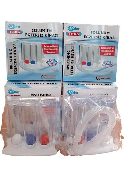 RABIR Triflo Solunum Egzersiz Cihazı Triflo 4 adet