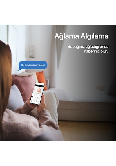 Akıllı Bebek Kamerası ve Hava Temizleyici Gece Lambalı