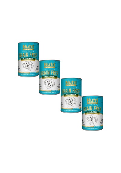 Nutri Canin Tahılsız %92 Kuzu Etli Konserve Yavru Köpek Maması 4 x 400 G