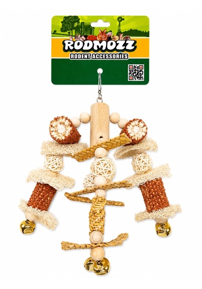 Rodmozz Premium 4'lü Mısır Koçanlı Çubuklu Kemirgen Oyuncağı
