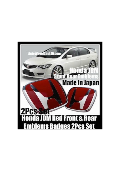 Honda Civic 2011-fd6 Kırmızı H Bagaj Logo-ön Panjur Logosu