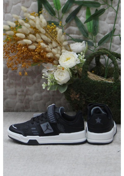 Fort Cool King Kısa Siyah Rahat Sneaker Çocuk Ayakkabı 001