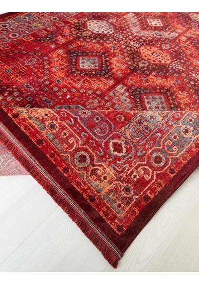 Andromeda Halı Artline Serisi H0190d Salon Oturma Yatak Odası Halısı Kırmızı
