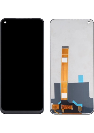 Realme Narzo 30 Pro Uyumlu Lcd Dokunmatik Ekran Çıtasız Siyah 5g