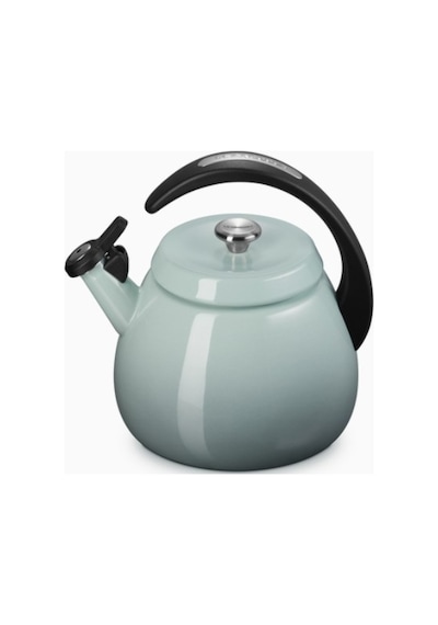 Le Creuset Su Isıtıcısı Çanı 2,1 L, Emaye Karbon Çelik, Şık Ve Dayanıklı Su Isıtıcılar Açık Yeşil 8