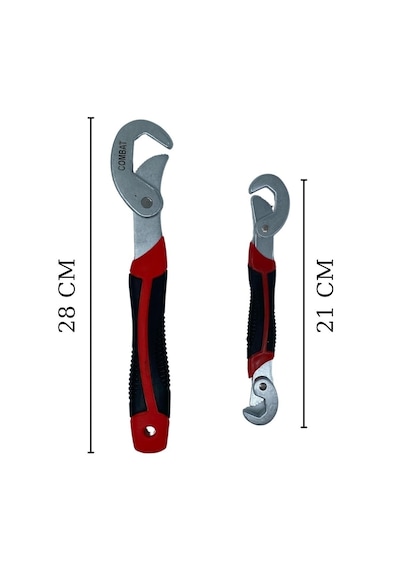 Çok Fonksiyonlu Ergonomik Ayarlanabilir Büyük Küçük Akıllı Pense Anahtar 2li Set 50001