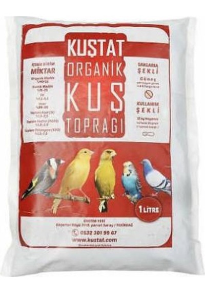 Kuştat Organik Kuş Toprağı 3 Litre