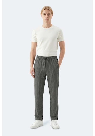 Slazenger Nıkıta 2 Li Set Erkek Siyah - Bej Eşofman Altı
