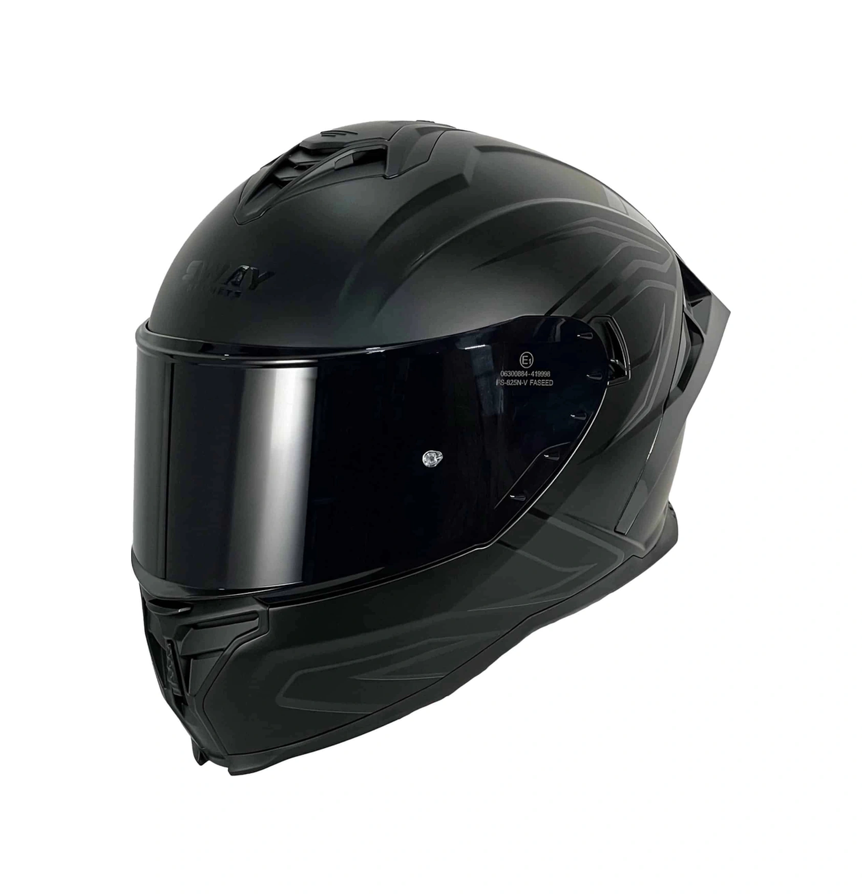 Sway SW 867 Black Line Kapalı Motosiklet Kaskı Siyah