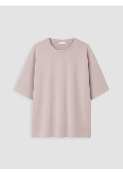 Lcw Curve Pembe Büyük Beden %100 Pamuklu Oversize Kadın Tişört