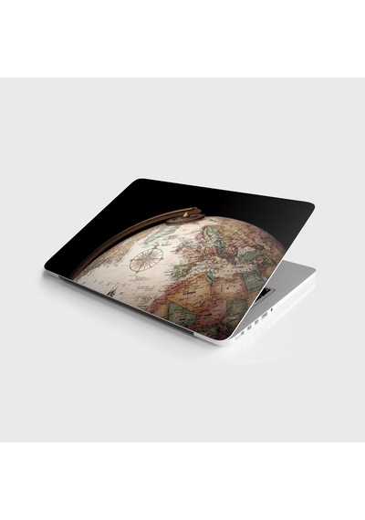 Laptop Sticker Notebook Kaplama Etiketi Küre Harita