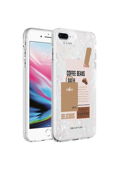 Apple Uyumlu iPhone 7 Plus Kılıf Mermer Desenli Zore Marbello Kılıf