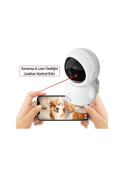 Wi-fi Akıllı Güvenlik Kamerası Bebek Ve Ev Kamerası Hareket Takibi Gece Görüş Sesli Görüşme Beyaz Wi-fi Akıllı Güvenlik Kamerası Bebek Ve Ev Kamerası Hareket Takibi Gece Görüş Sesli Görüşme Beyaz