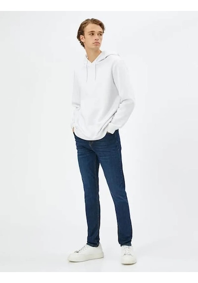 Koton Erkek Jean Pantolon Koyu İndigo 4wam40209nd 24ky59001565 Y5907 Koyu İndigo
