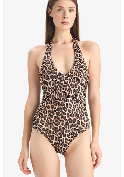 DeFacto Leopar Desenli Mayo-Fall in Love D4048AX25SPBK81 Siyah