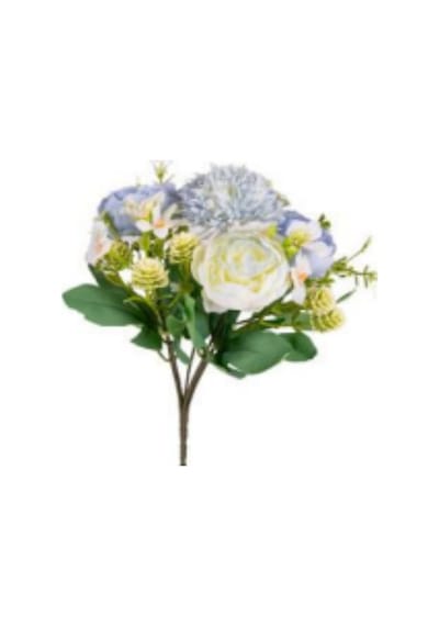 Yapay Çiçek Gül 6'lı Demet Açık Sarı 37 Cm. Çok Renkli