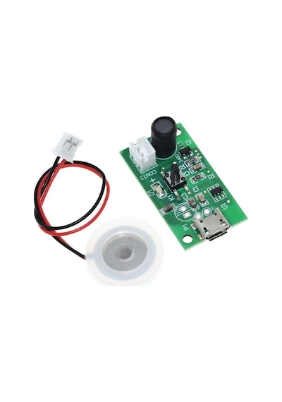 Micro Usb Ultrasonik Nem Üretici Devre Seramik Disk Transducer 5v 2w Soğuk Buhar Sis Duman Atomizer