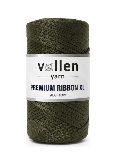 Premium 200gr/4mm Polyester Ribbon Ip,makrome Ipi,çanta Ipi,bileklik Ipi,hobi Ipi,supla Ipi, Haki